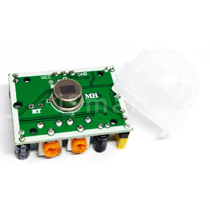 Módulo PIR infrarrojo piroeléctrico IR de ajuste de, módulo Detector de Sensor de movimiento SR501 AZUL/VERDE - Product Image 5
