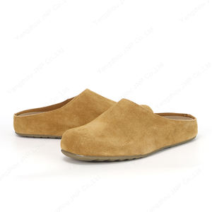 Женские и унисекс модные замшевые сабо-лоферы с закрытым носком, сандалии, пляжные шлепанцы, пробковые тапочки для женщин - Product Image 3