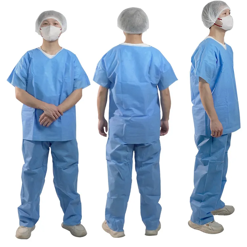 Trajes quirúrgicos desechables, uniformes médicos para Hospital, médicos y enfermeras, ropa de trabajo