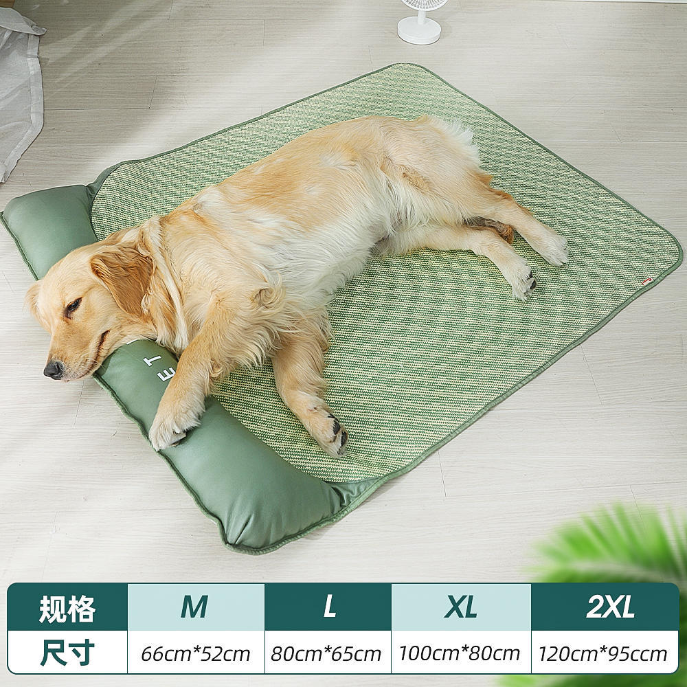 Extra rectangular pillow mat - green