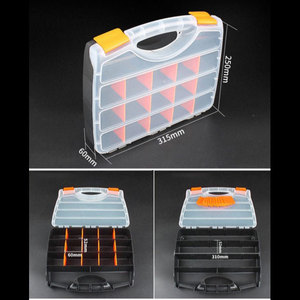 Nhựa bộ phận di động hộp công cụ vít linh kiện điện tử latticed Vật liệu phần cứng tổ chức hộp - Product Image 2