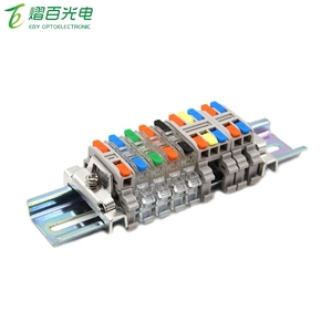 迷你线连接器2 3针轨拼接条照明快速电连接器导体推入导向接线板 - Product Image 1