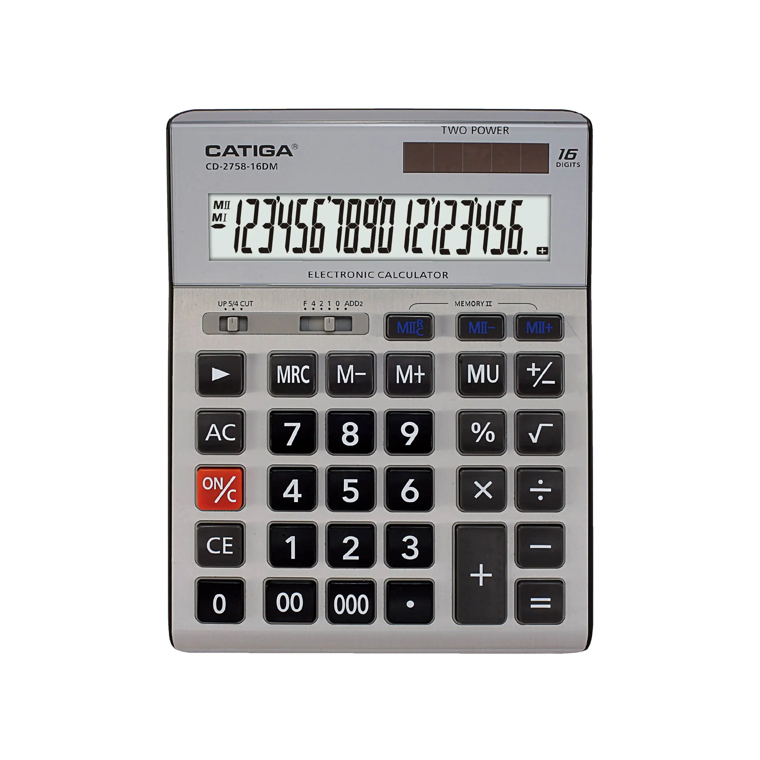 Calculadora electrónica de 16 dígitos, calculadora científica personalizada, suministros de papelería de regalo, calculadora con logotipo, 2 uds.