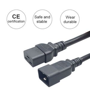 PDU-Netz kabel 12AWG 14AWG 16AWG 18AWG IEC-C20-C19 Netz kabel mit CE U & L VDE-Zertifizierung
