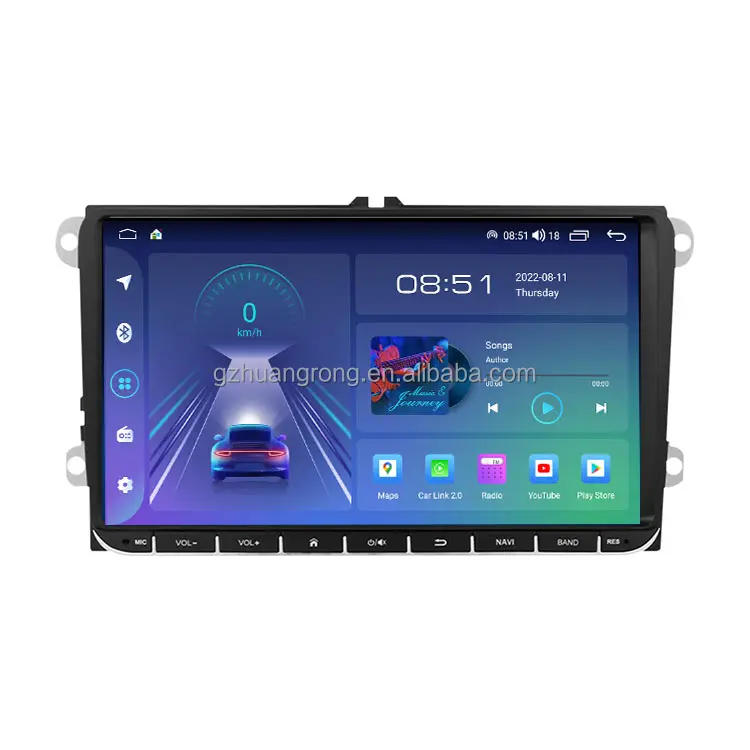 2DIN 9 pulgadas fyt 7862 actualizado 8 core Android 12 8 + 128GB coche soporte de Audio EQ DSP 4G LTE para VW/asiento/Skoda/Passat/Golf/Polo