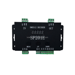 DC5-24V SPI SP201E <strong>DMX512</strong> <strong>Decoder</strong> <strong>Controller</strong> 1024 Pixels for RGBIC <strong>LED</strong> Strip <strong>LED</strong> <strong>Decoder</strong> <strong>Controller</strong> 5CH for WS2812B <strong>WS2811</strong> - Product Image 4