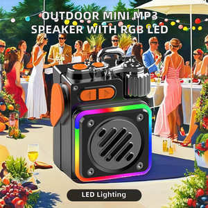 Di alta qualità Mini Audio lettore MP3 con RGB illuminazione a LED per uso esterno 5W Wireless BT altoparlante in metallo Cabinet - Product Image 2