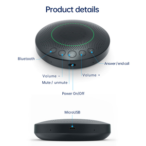 Wedoinnov Конференц-телефон с 6 Mics Hi-Fi динамиком 8 часов автономной работы, совместим с ведущими платформами и программным телевидением - Product Image 2