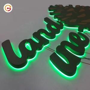 JAGUARSIGN de nombre de la tienda diseños de tablero de retroiluminación Led signo carta acrílico Led luz, Led carta Schilder señal 3D Fuente de la fábrica