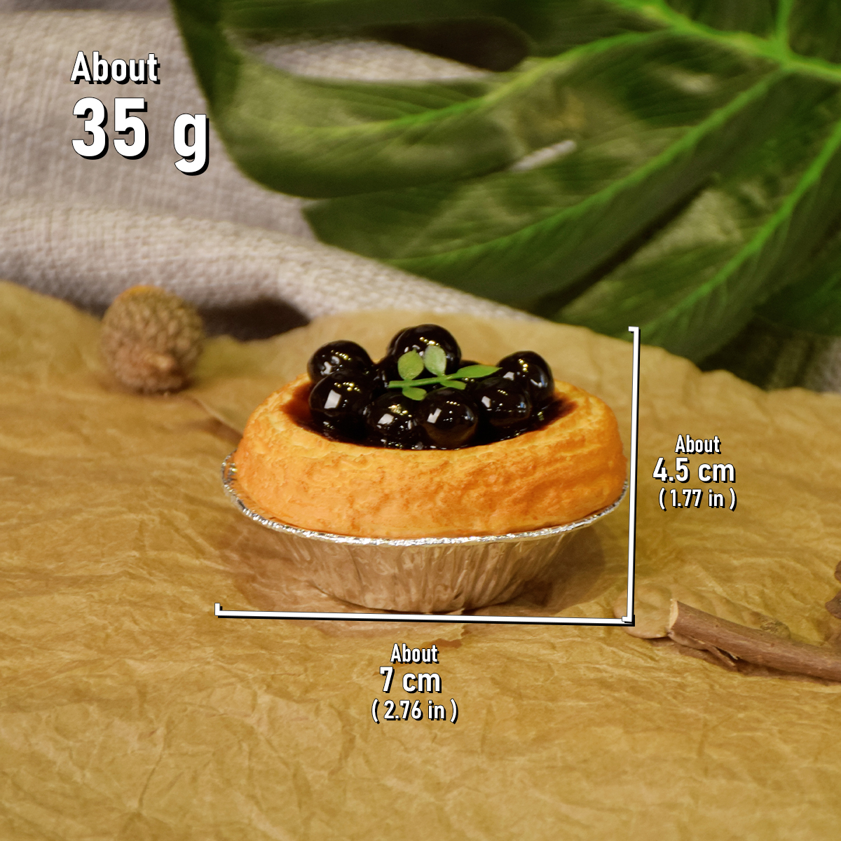 Perles noires en sucre