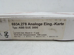 6934.278 <strong>Analog</strong> <strong>Input</strong> 750138/802 AIM 3CT+5VT SUE 3000 1VCF750170826 UNUSED - 1VCF750170826 One Year Warranty - Product Image 4