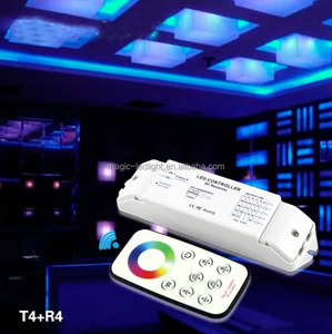 DC12V-24V 4 канала беспроводной сенсорный пульт дистанционного управления постоянное напряжение RGB RGBW и белый светодиодный контроллер ручной переключатель диммер - Product Image 5