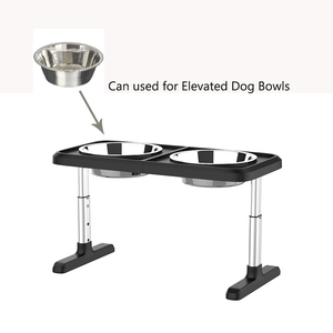 Redonda de Aço Inoxidável de Tamanho médio Pet Tigela de Comida Tigela Gato Cão - Product Image 6