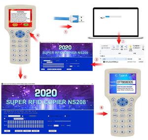 Alle Karten unterstützung RFID NFC Card Cloner Copier Reader Writer für IC ID HID UID Decoder NFC Reader Schlüssel anhänger Karten Programmierer