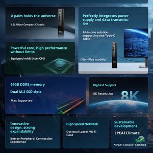 Computador comercial original Intel Core U5/U7/U9 8GB RAM 512G SSD Dells Pro mais QBM1250 Micro computador desktop - Product Image 3