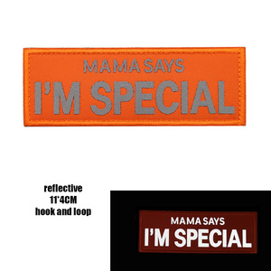 Embroidered Armband Reflective Glow-in-the-dark Backpack Patch <strong>Hook</strong> <strong>and</strong> <strong>Loop</strong> Fastener - Product Image 4
