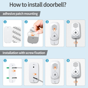 Esencial para el hogar y la construcción: timbre de intercomunicador de voz inalámbrico con localizador de distancia ultralarga e impermeable - Product Image 2
