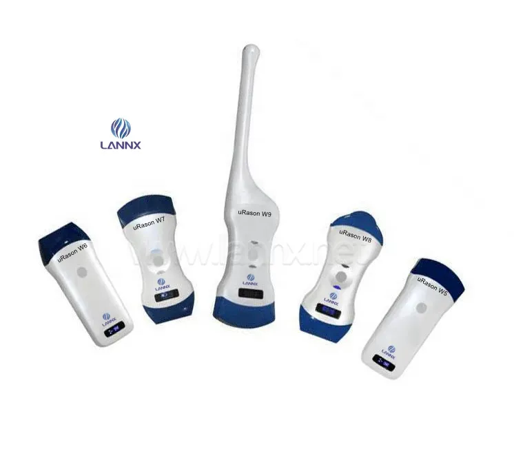 LANNX uRason W9 taşınabilir ultrason prob tarayıcı doppler 128 elemanları Intracavitary ve doğrusal dizi kablosuz prob ultrason