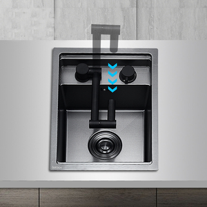 Fabrika özelleştirmek rv lavabo 16g mutfak undermount 304 paslanmaz çelik gizli lavabo kapak katlanır fabrika özelleştirmek rv lavabo 16 - Product Image 3