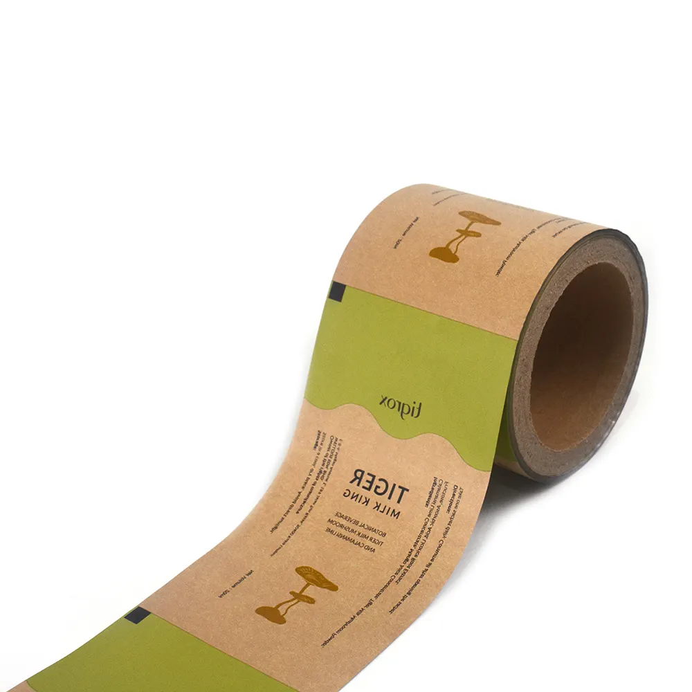 Design personalizzato flessibile stampato in alluminio sacchetti di imballaggio latte istantaneo bevanda in polvere bustina rotolo di pellicola