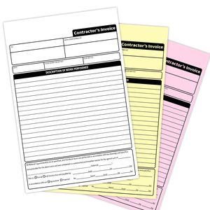 定制副本样品交付无碳纸复印销售账单现金发票3层NCR企业收据簿 - Product Image 1