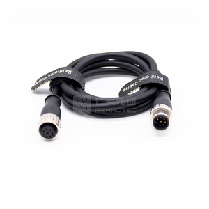 TPU PUR PVC Áo Khoác M12 8 Pin Mở Rộng Cáp Không Thấm Nước M12 Cáp Điện Pinout Nam Đến Nữ 5 Meter PUC - Product Image 3