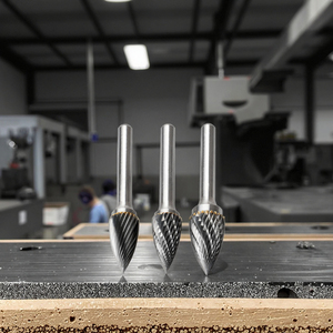 Tungsten Steel G-Shaped <strong>Curved</strong> Tip 6mm Milling Cutter Electric Grinder Grinding Head Hard Alloy Rotary File Metal <strong>Drill</strong> Bits