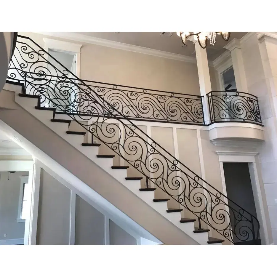 YINGCHEN Railing Wrought Iron Fence Rails Staircase Balustrades & Handrails Wrought Iron balustrade