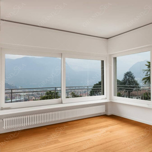 חלון שקופיות של מסגרת UPVC בסגנון צרפתי עם מחיר זול חלונות UPVC בעיצוב פשוט אחרון - Product Image 3