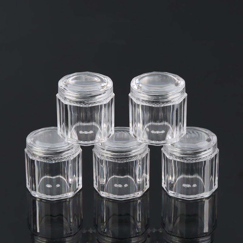 Clear jar+clear cap