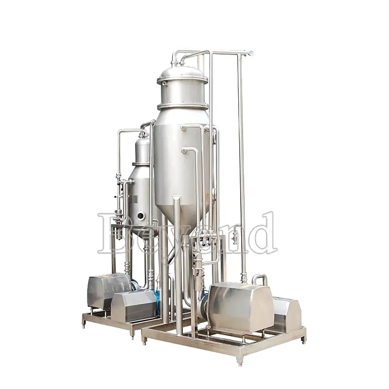 Yeni tasarım vakum pompası endüstriyel süt ve meyve suyu vakum evaporatör