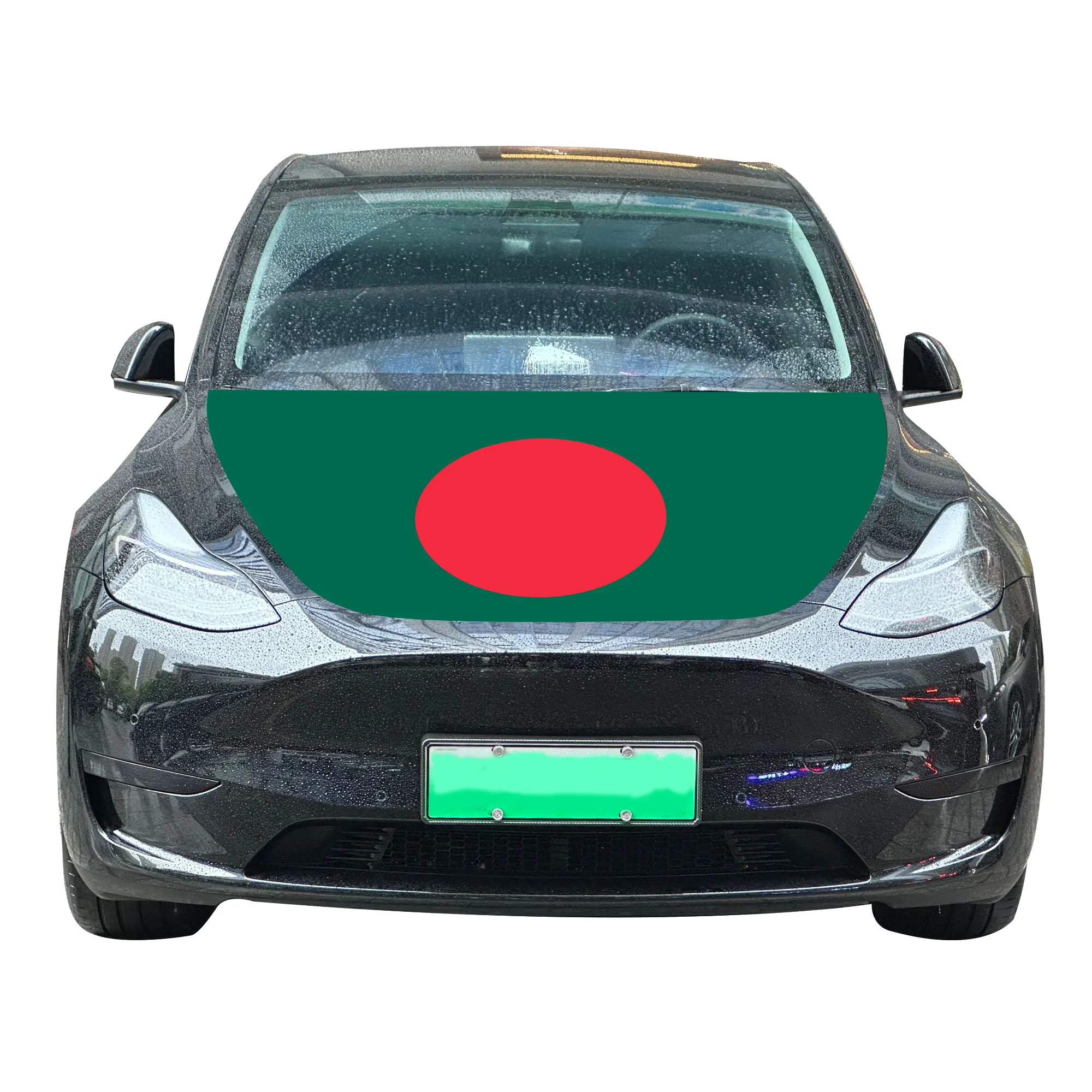 Großhandel 120 × 150 cm Bangladesch Auto-Haubenbezüge Flagge erschwinglich verschleißfeste und strapazierfähige Auto-Engine-Haubenbezug