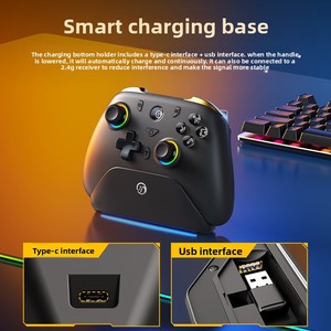 Black Tortoise Wireless para controlador de juegos Bluetooth PC Computer Version Pro Hall Rocker con función de vibración Steam - Product Image 3