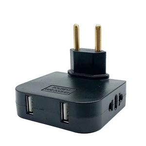<strong>EU</strong> <strong>Plug</strong> Rotatable Socket Converter <strong>with</strong> Dual USB Ports 180 Degree Extension <strong>Multi</strong> <strong>Plug</strong> Mini Slim Wireless Outlet Travel <strong>Adapter</strong> - Product Image 3