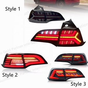 ตกแต่งรถยนต์ไฟท้าย2016-2021ไฟท้าย LED แบบไดนามิก Tesla สัญญาณแบบไดนามิก3ไฟท้ายสีแดง12V 10 W ไฟ Model3 1ปี ABS + LED - Product Image 6