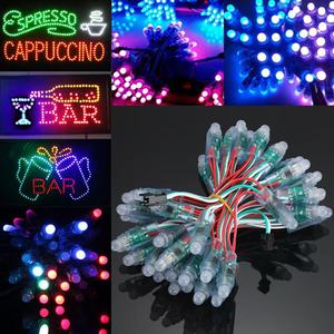 RGBカラーデジタルLEDピクセルライトストリングフルカラー12mmクリスマスデコレーション防水IP68 3V入力 - Product Image 5