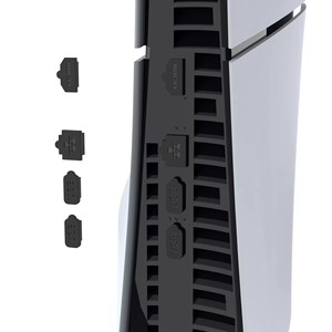 PG-P5S012มุ้งกันฝุ่น8 in 1สำหรับ PS5บางเฉียบป้องกันฝุ่นชุดฝาครอบปลั๊กคอนโซล