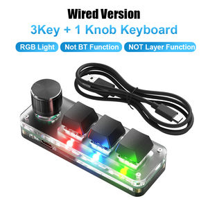 Teclado Macro de 12 teclas, 2 perillas, mecánico, intercambiable en caliente, personalizado, de una mano, miniteclado LED RGB para videojuegos - Product Image 3