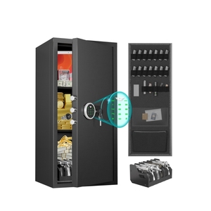 Archivos de oficina seguros de acero con llave Código electrónico de gran espacio Caja DE SEGURIDAD Hogar - Product Image 6