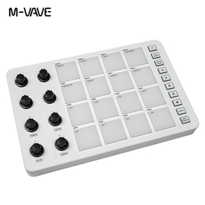 MIDI Pad Beat Maker macchina con 16 RGB Beat Pad USB portatile Mini MIDI Controller Pad con retroilluminazione - Product Image 2