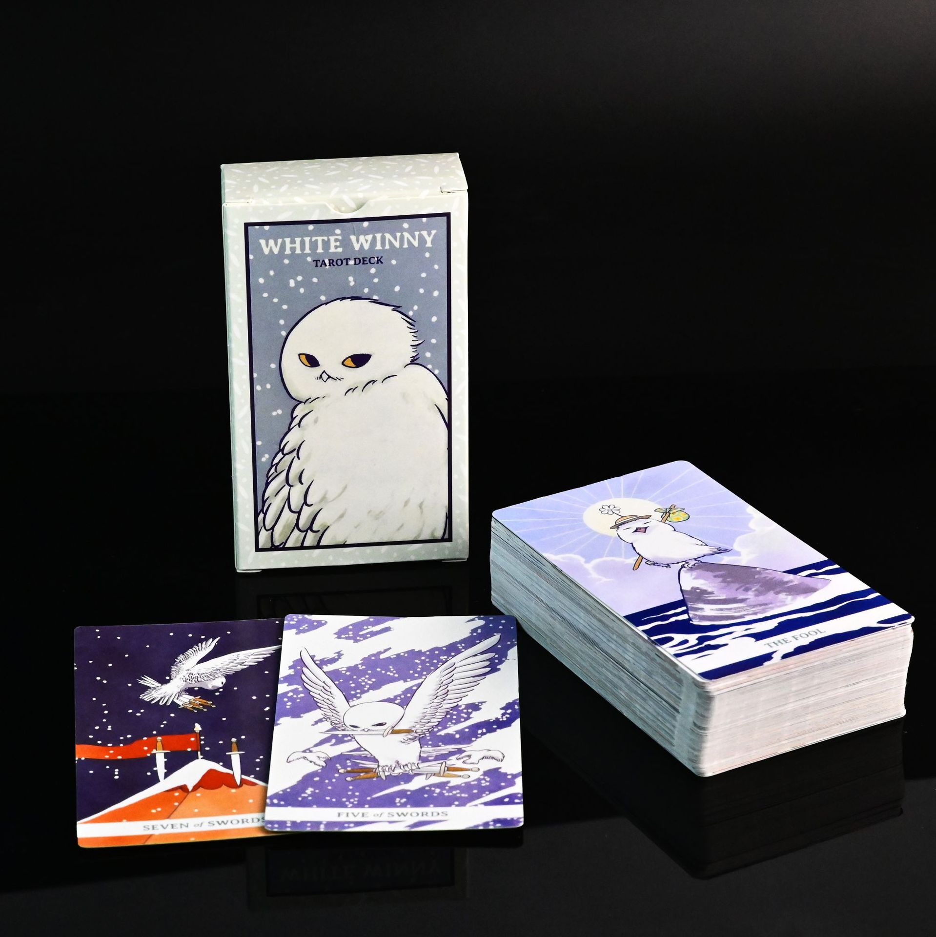 360-white owl tarot swan