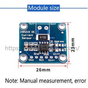 MCU-219電源監視センサーモジュールI2Cインターフェースゼロドリフト双方向電流INA219 - Product Image 6