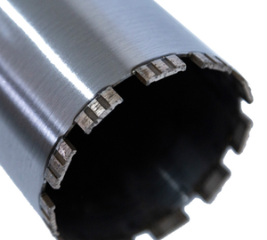 Comprimento 450mm Projetando a construção Diâmetro 94mm 108mm da broca do núcleo do laser do turbocompressor para o concreto do reforcd