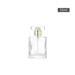 BYPE by PERFUME <strong>25ml</strong> 30ml 50ml 100ml <strong>Flat</strong> Square <strong>Empty</strong> Glass Perfume <strong>Bottle</strong> Spray Perfume Atomizer <strong>Bottles</strong> With Acrylic Caps - Product Image 6
