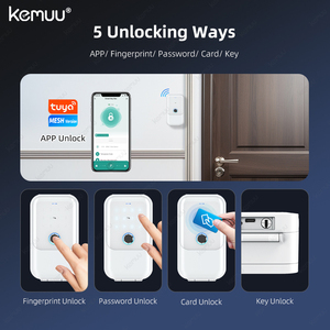 Kemuu Tuya แอปพลิเคชั่นรหัสลายนิ้วมือกุญแจปลดล็อคกุญแจอัจฉริยะกล่องล็อคเก็บของติดผนังอัจฉริยะ IP65กันน้ำ - Product Image 3