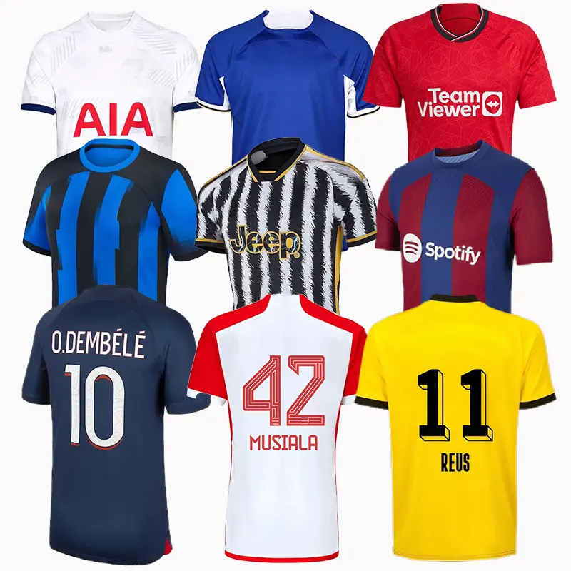 Camiseta De Time De Futebol Tailandesa düz Retro ev maç kulübü futbol forması satılık