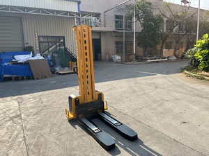 700kg Self-Lift Portable Semi Electric Pallet <strong>Stacker</strong> Similar to <strong>a</strong> Forklift with Lifting Capabilities
