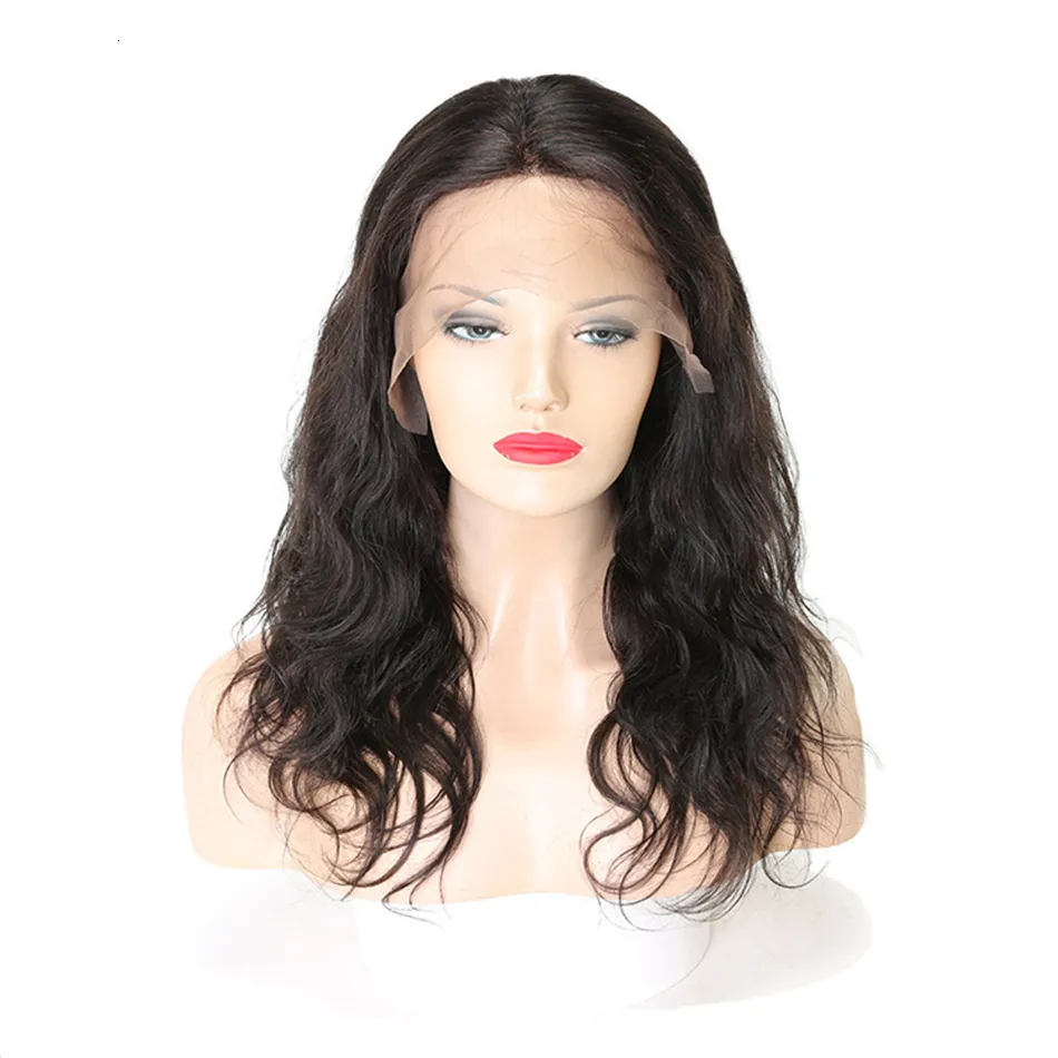 Peruca de cabelo humano frontal, ondulado peruca de 14 polegadas 180 200 de densidade cabelo brasileiro jovem pré-selecionado com cabelo novo 360