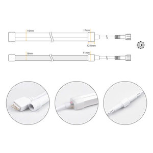 10x10mm Top View RGB Flex <strong>LED</strong> Neon Strip DC24V 60LEDs/m, IP67 Waterproof Bendable RGB Neon Light with High Brightness CE/RoHS - Product Image 4