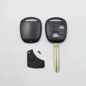 2-Tasten-Fernbedienung Schlüssel anhänger Blank Case Smart Key Shell Cover mit ungeschnittener Klinge Geeignet für Toyota-Zubehör - Product Image 2